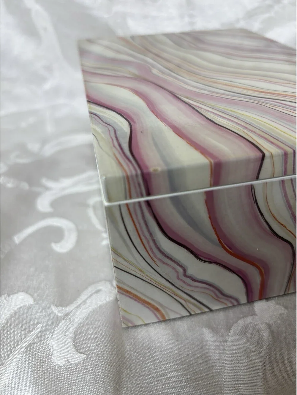 Happy Chic By Jonathan Adler Small marbled pattern jewelry box